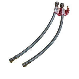 Watts 16" Braided Stainless Steel Faucet Connector 3/8" OD Inlet 1/2" FIP Outlet